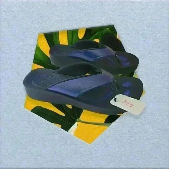 Jeossy Women's 57 Flip Flop Thong Platform Cushion Sandal Size 5 - Picture 2 of 9